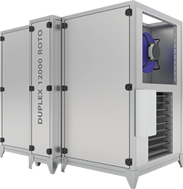 Versatile compact HVAC units DUPLEX 1500–15000 Roto