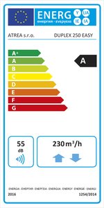 DUPLEX 250 Easy Energy label